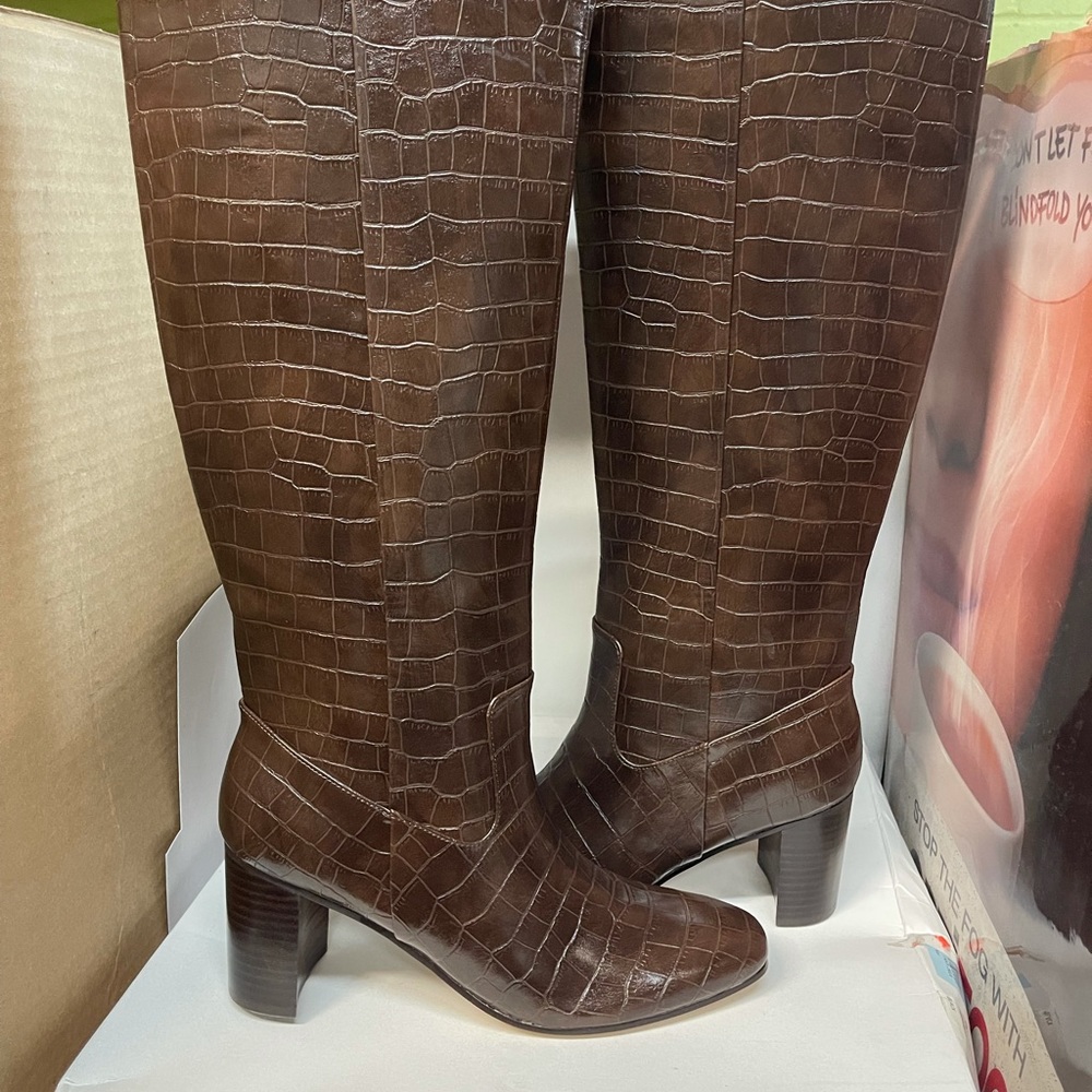 BNIB Marc Fisher Secalm Revela3 Boots Dk Brown - Picture 5 of 16